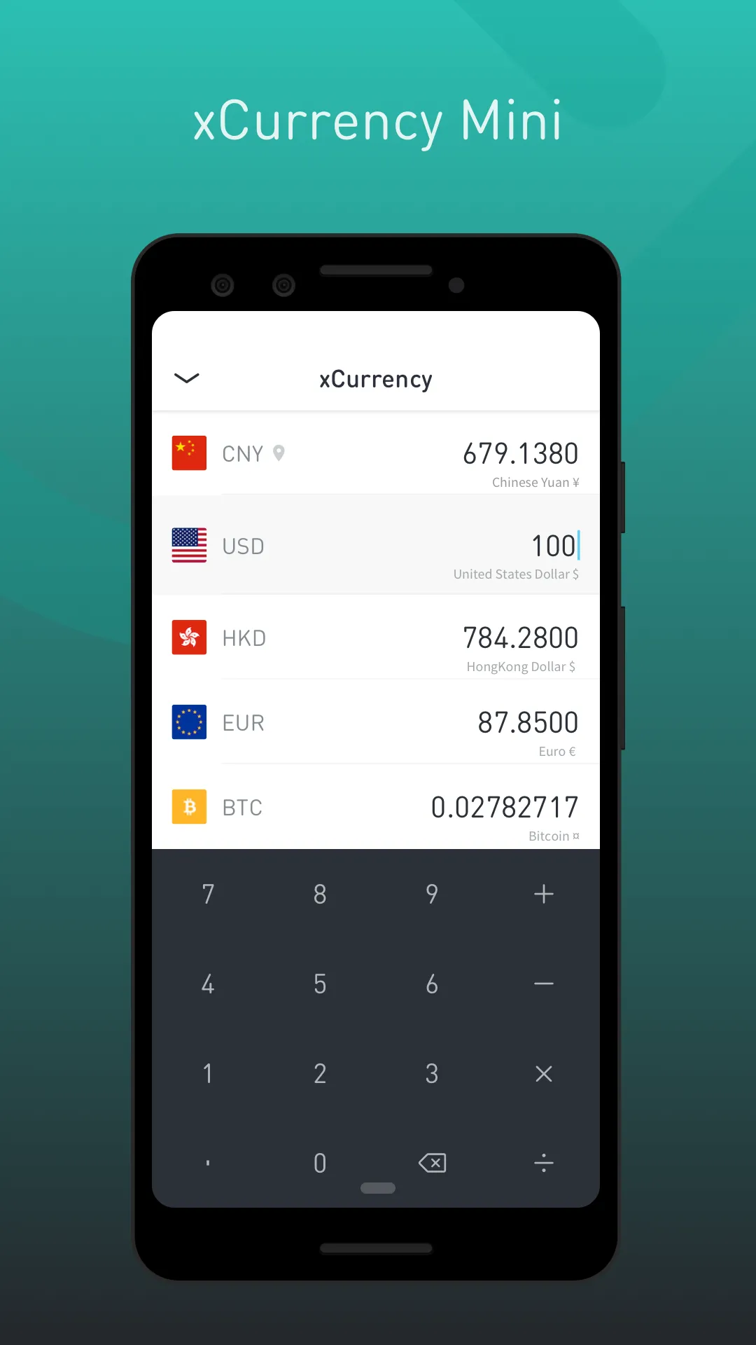 xCurrency mini | Indus Appstore | Screenshot