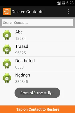 Restore Contacts : Recover Del | Indus Appstore | Screenshot