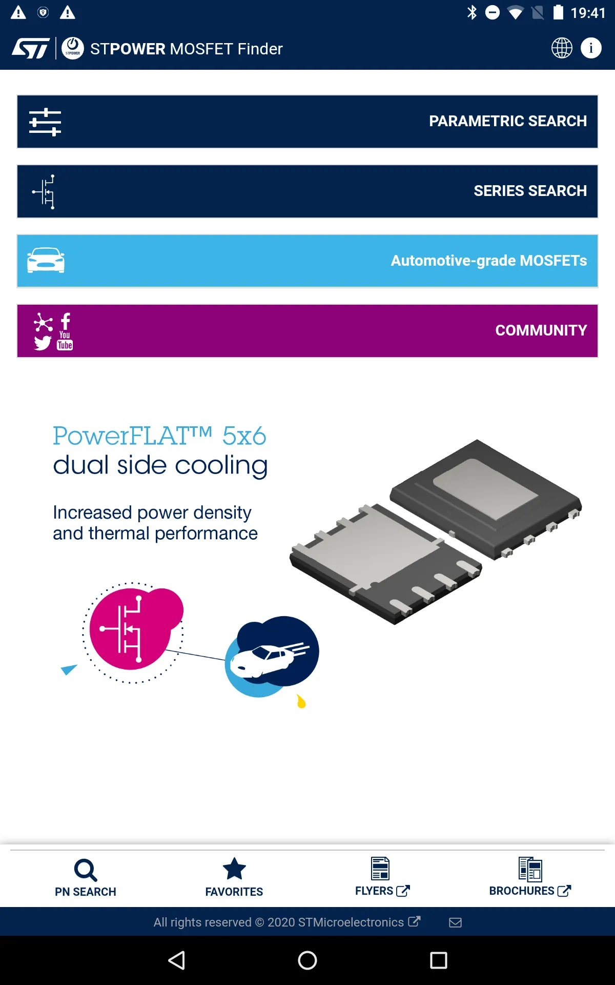 STPOWER MOSFET Finder | Indus Appstore | Screenshot