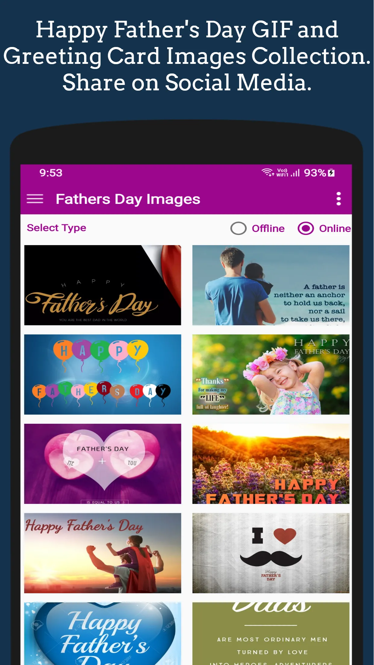 Father's Day GIF Greeting | Indus Appstore | Screenshot