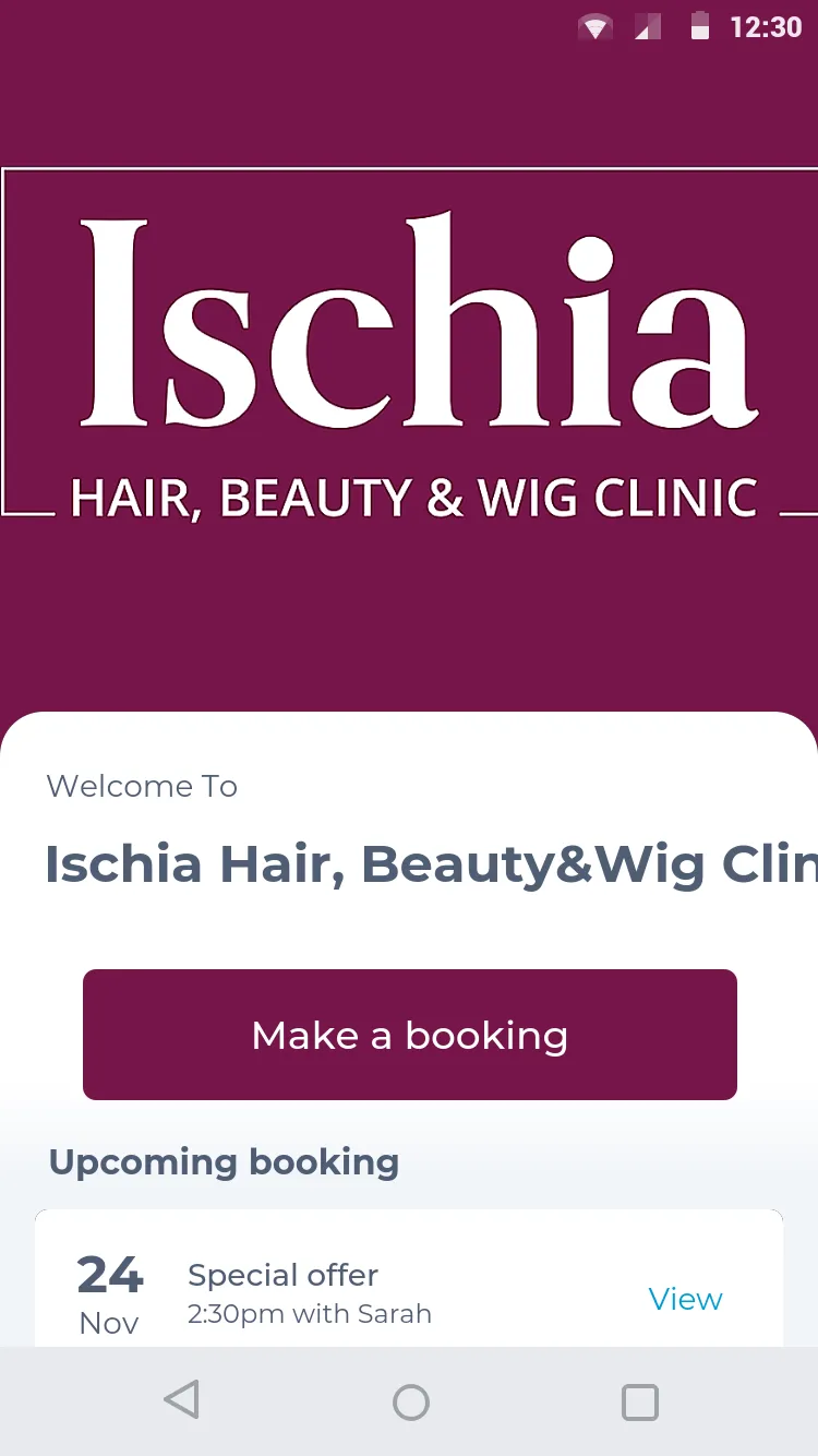 Ischia Hair, Beauty&Wig Clinic | Indus Appstore | Screenshot