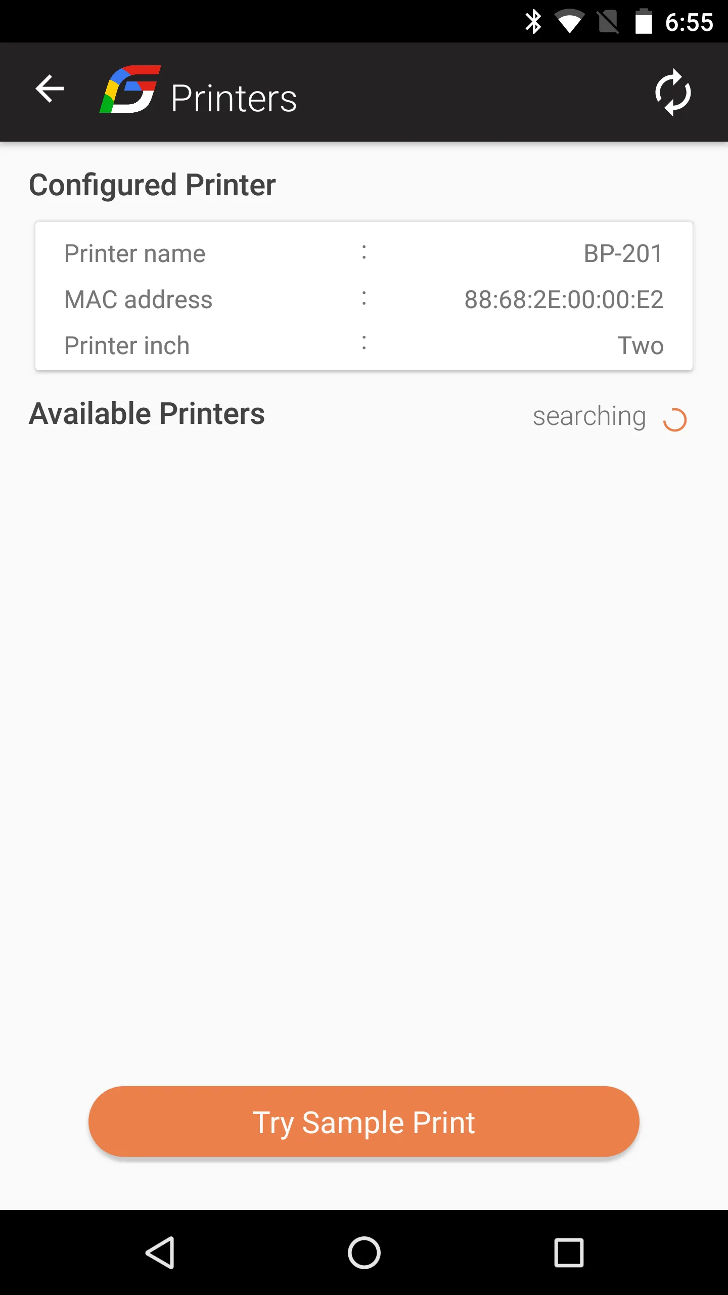 GoFrugal Bluetooth Printers | Indus Appstore | Screenshot