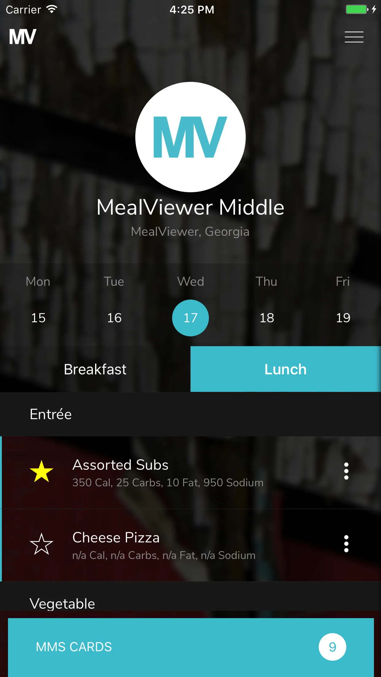 MealViewer To Go | Indus Appstore | Screenshot