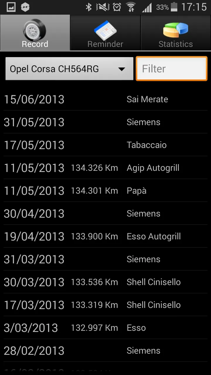 Car Diary CSV | Indus Appstore | Screenshot