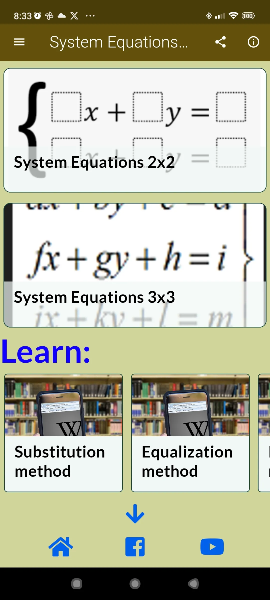 System Equations 3x3 | Indus Appstore | Screenshot