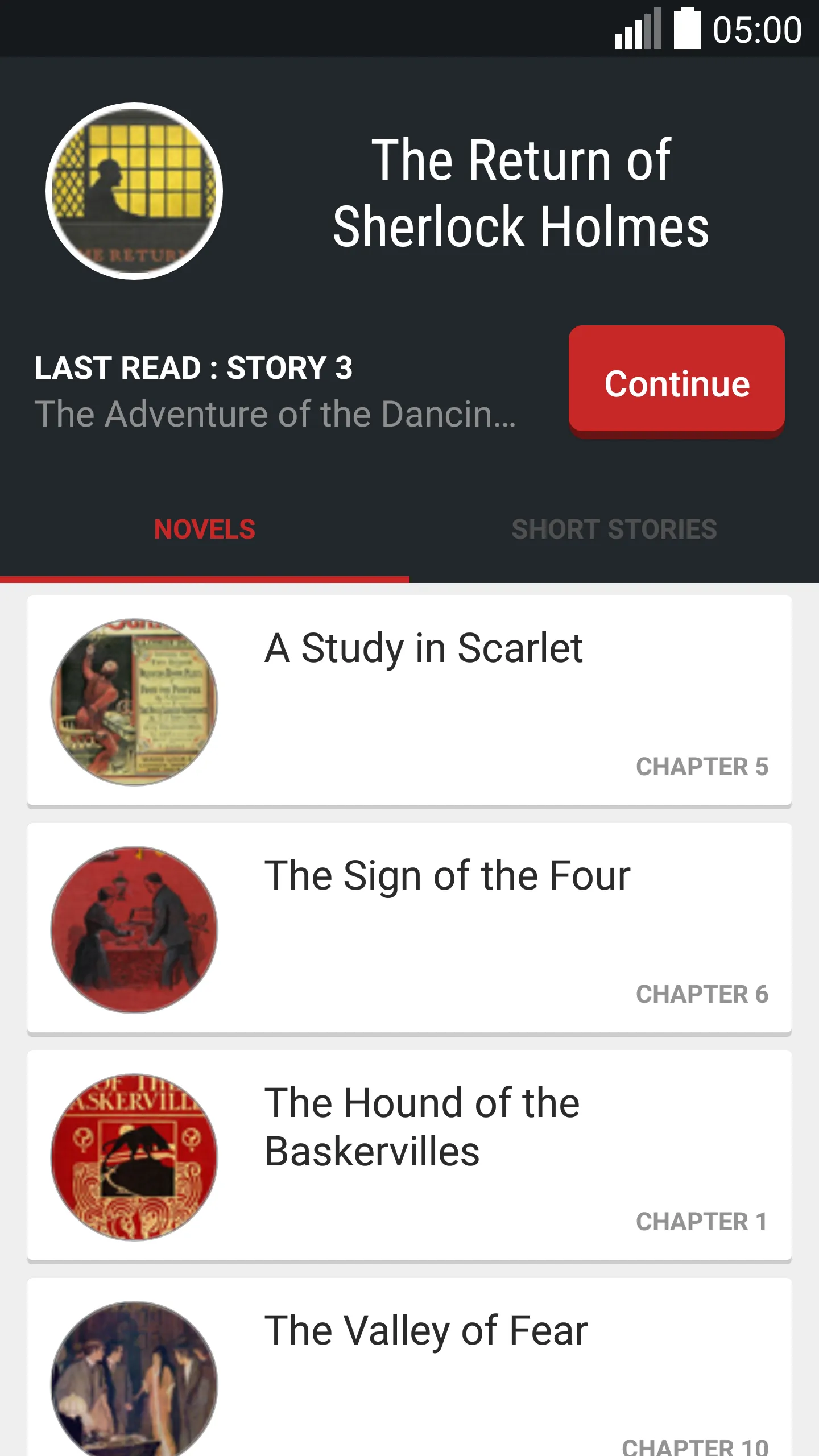 Sherlock Holmes Books | Indus Appstore | Screenshot