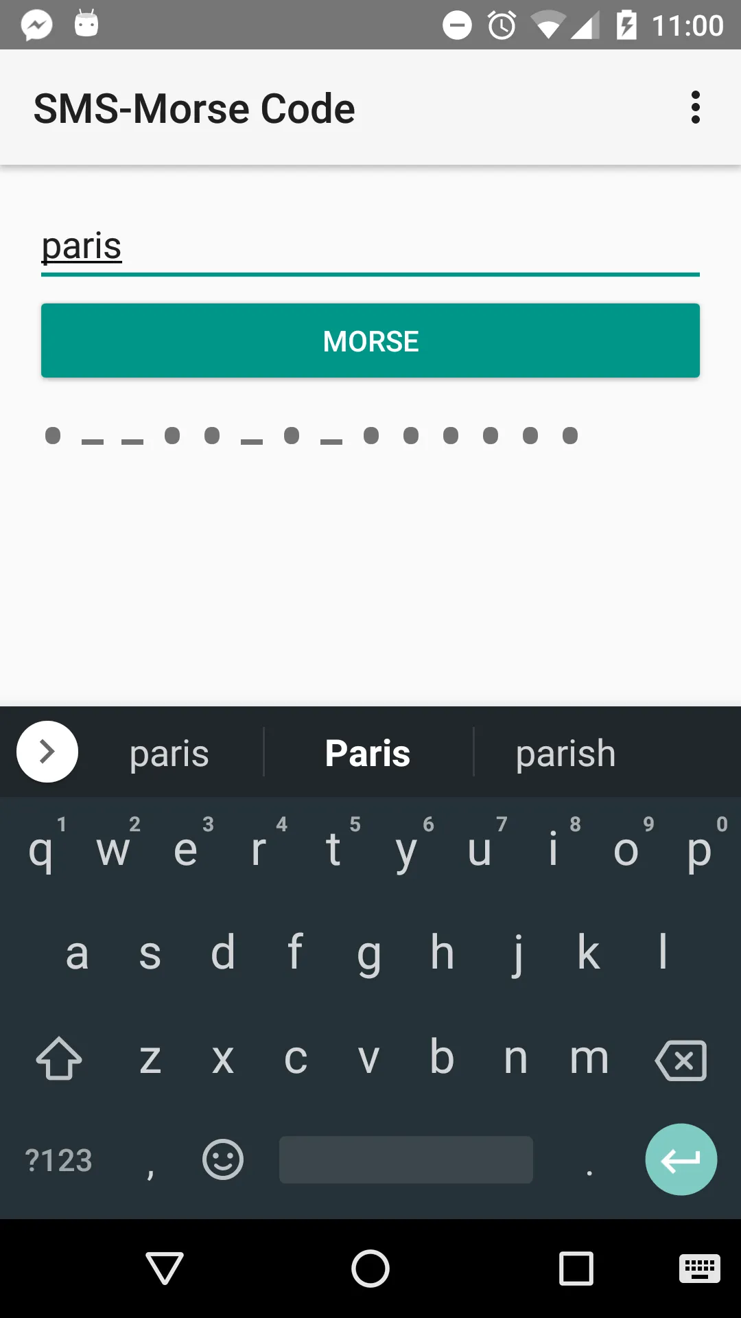 SMS-Morse | Indus Appstore | Screenshot