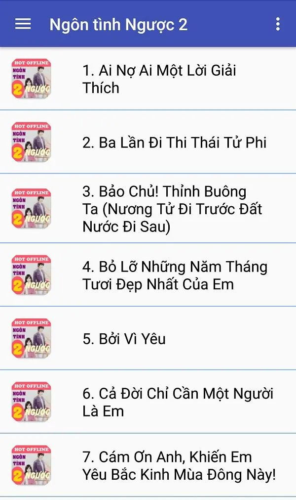 Doc truyen ngon tinh nguoc 2 | Indus Appstore | Screenshot