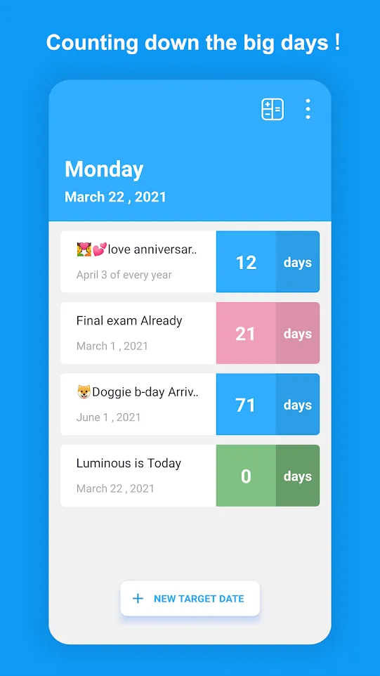 Day Timer - Day Countdown Widg | Indus Appstore | Screenshot