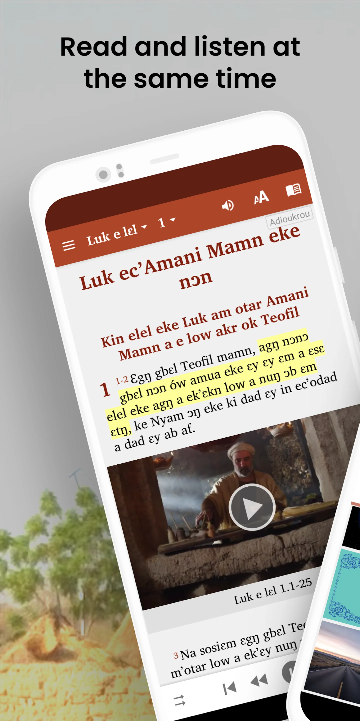 Bible in Adioukrou: NT + audio | Indus Appstore | Screenshot