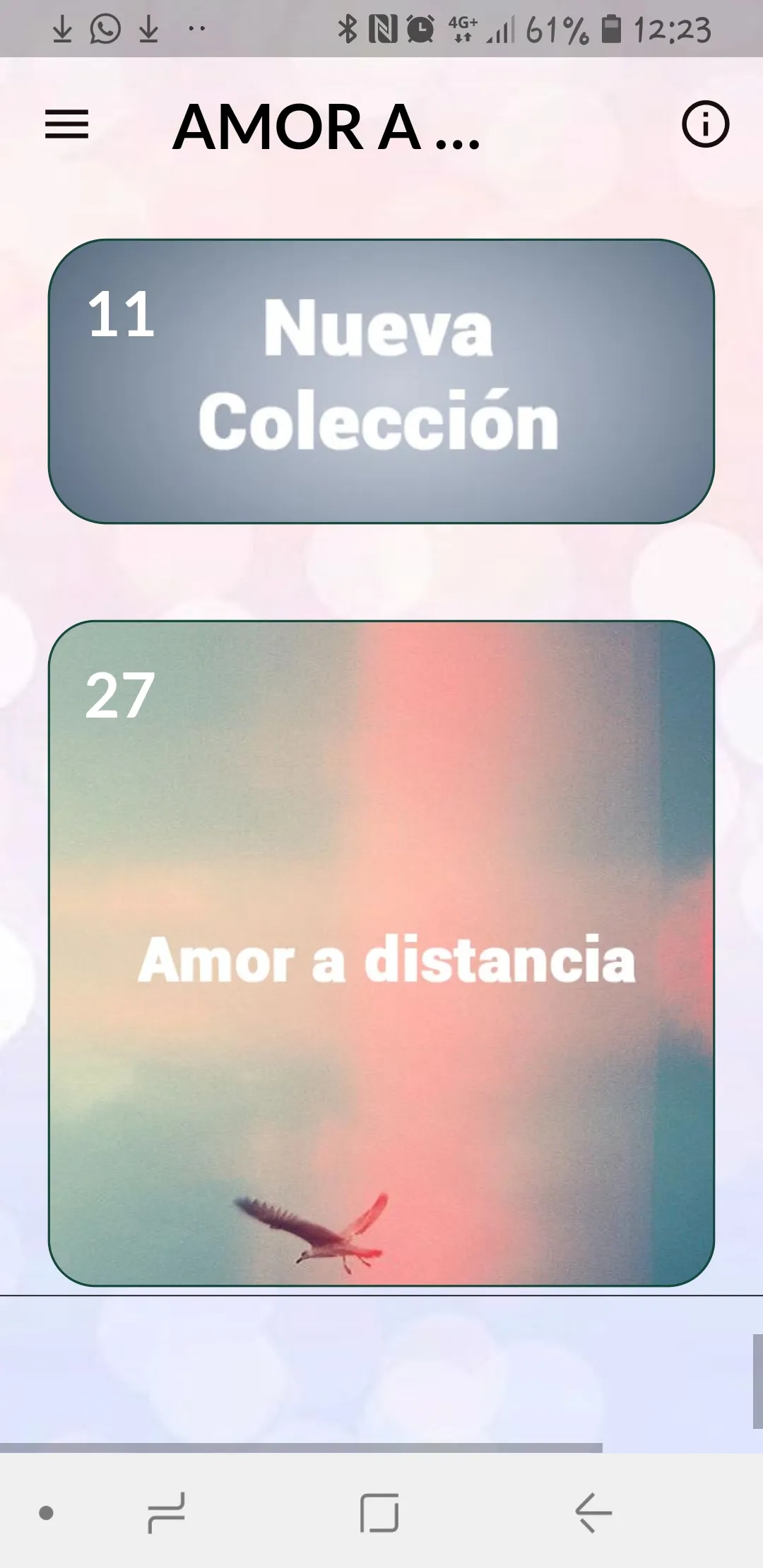 AMOR A DISTANCIA POSTALES | Indus Appstore | Screenshot