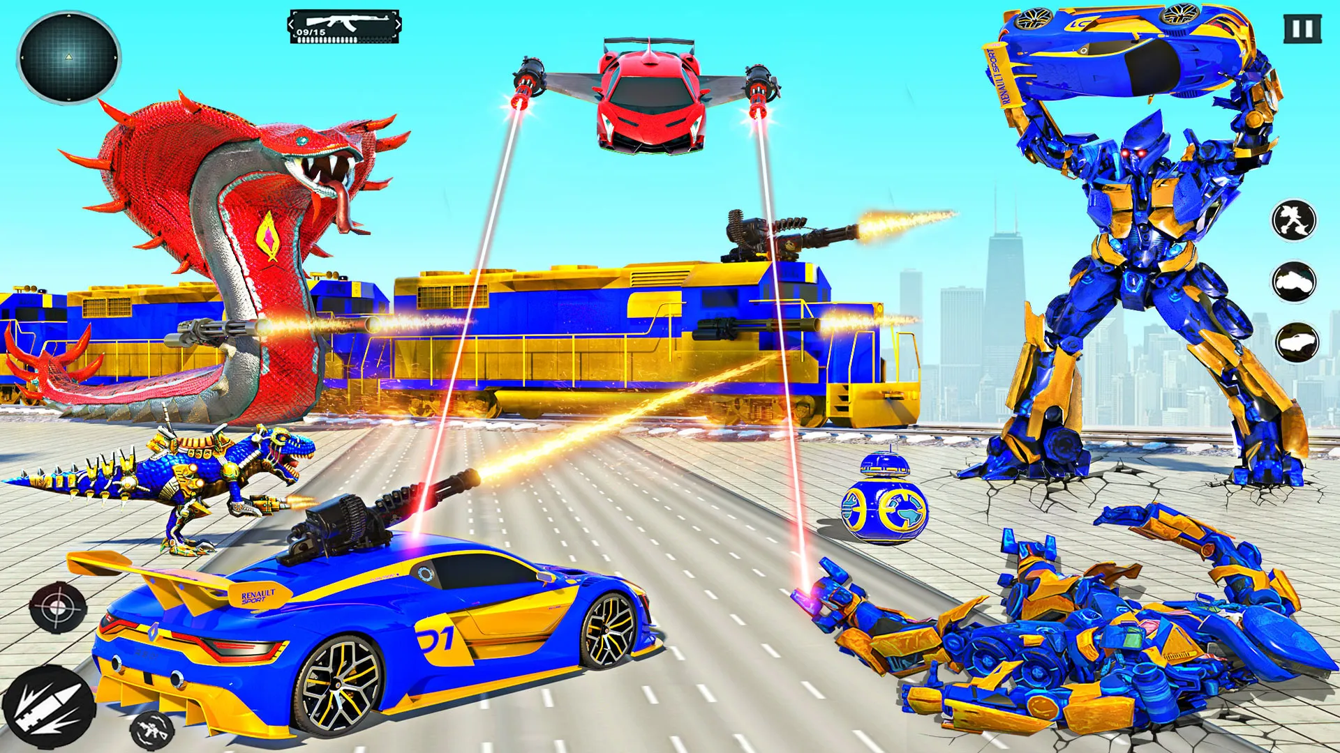 Train Robot Transform Car Game | Indus Appstore | Screenshot