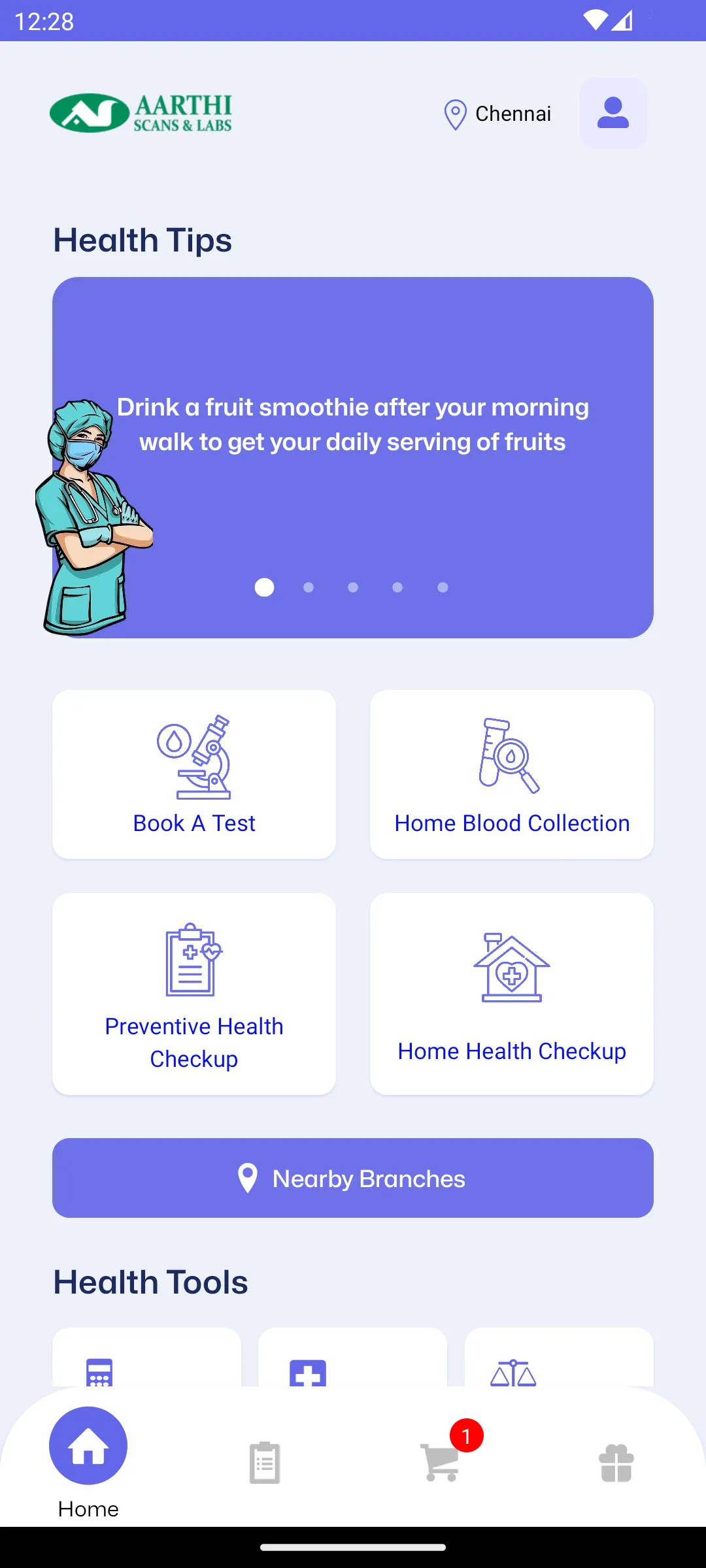 Aarthi Scans & Labs | Indus Appstore | Screenshot