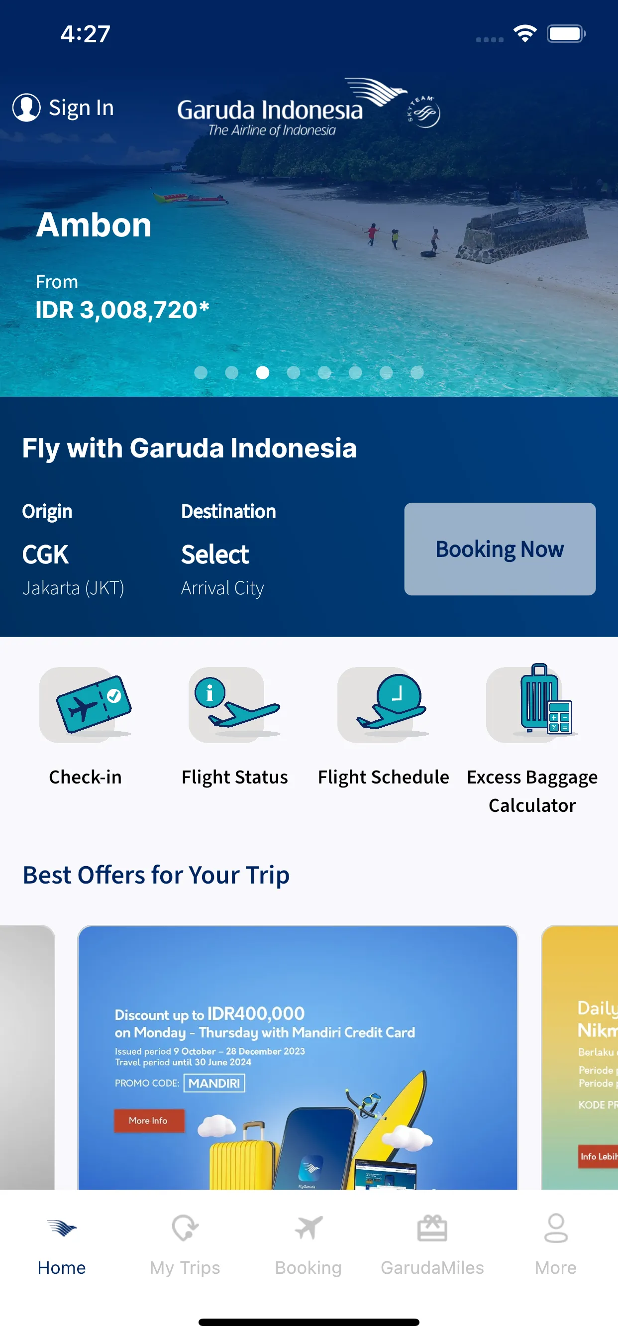 FlyGaruda | Indus Appstore | Screenshot