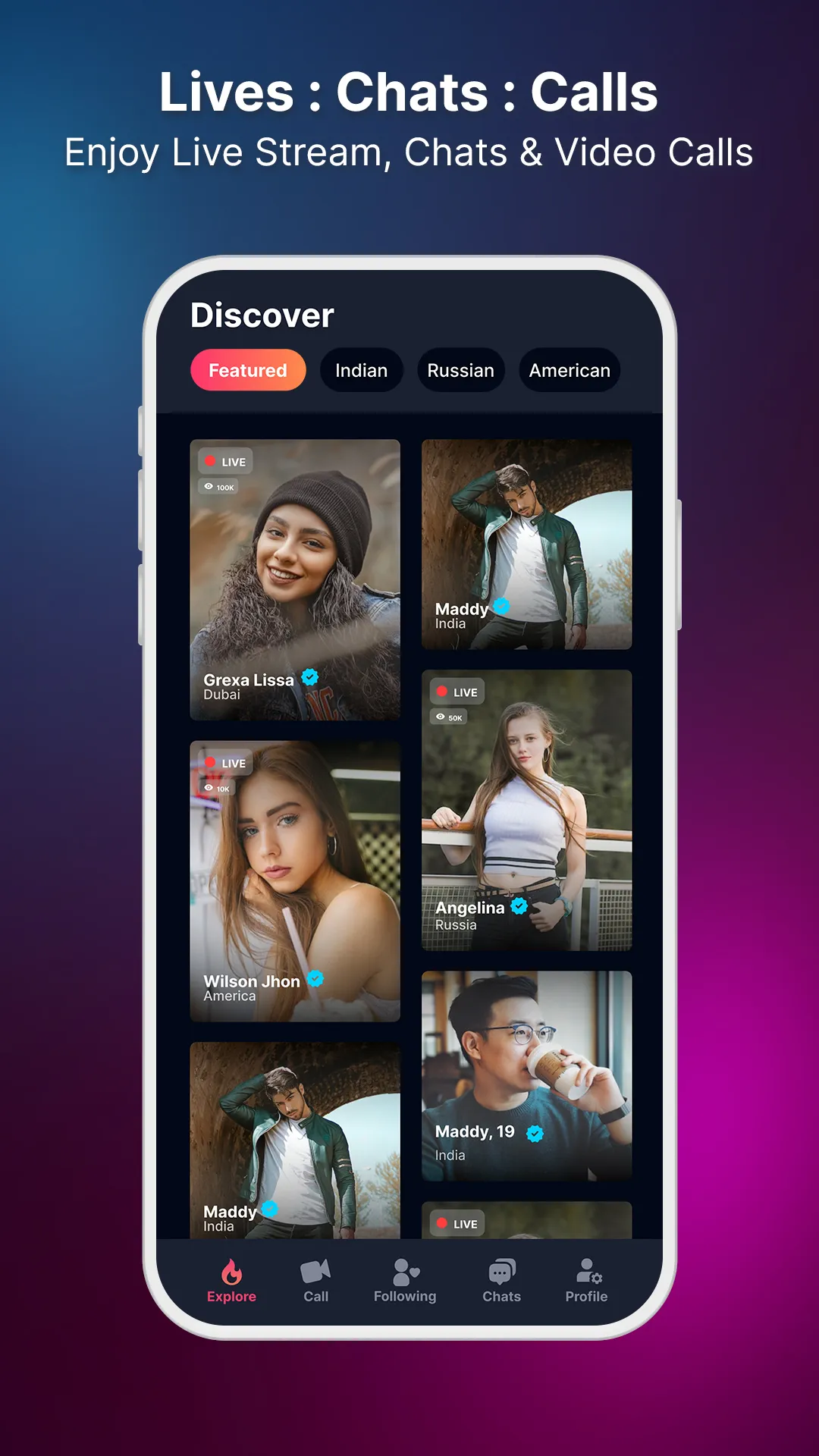 Like Me-Live Video Chat-Stream | Indus Appstore | Screenshot