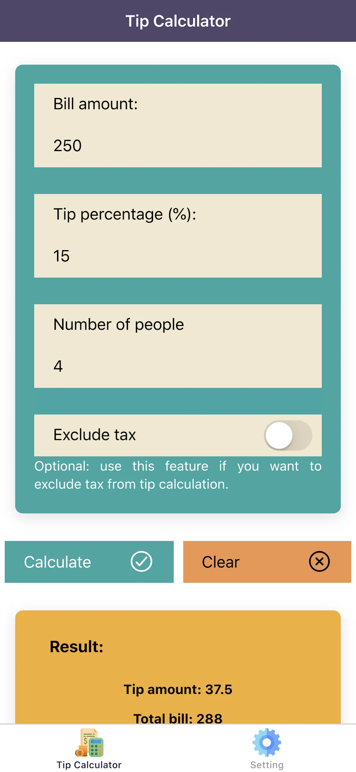 Tip Calculator Pro | Indus Appstore | Screenshot