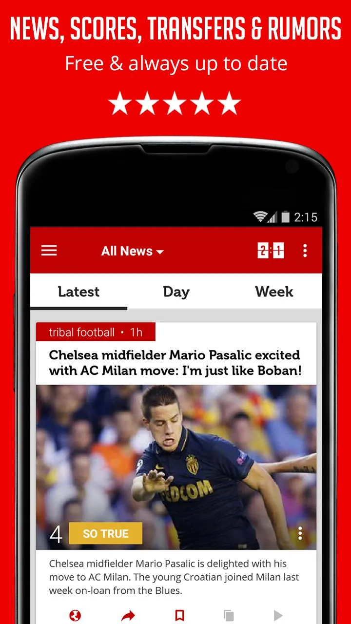 Milan Football News | Indus Appstore | Screenshot