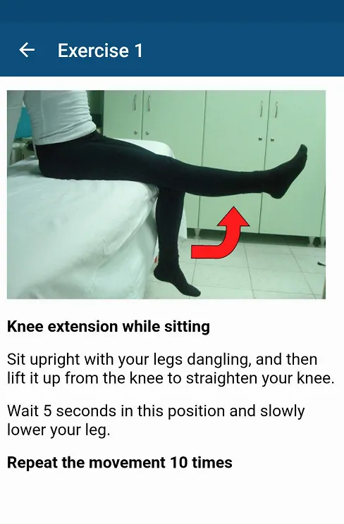 Knee Osteoarthritis Exercises | Indus Appstore | Screenshot