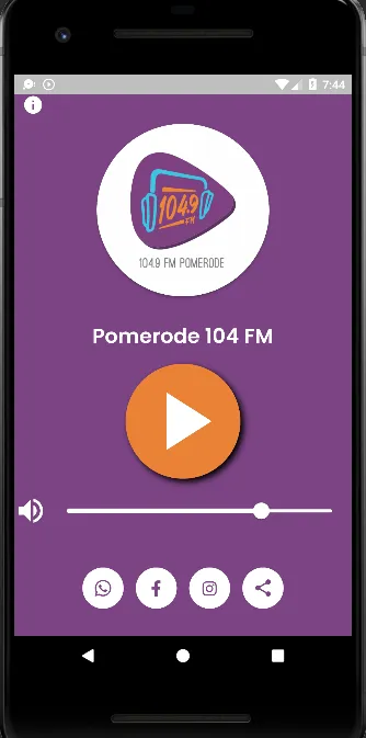 104,9 FM de Pomerode | Indus Appstore | Screenshot