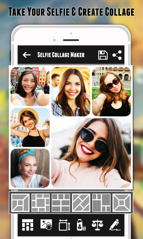 Selfie Camera Collage Maker | Indus Appstore | Screenshot