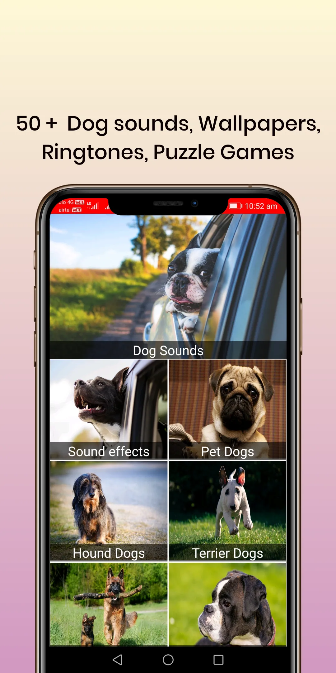 50 Dog sounds | Indus Appstore | Screenshot