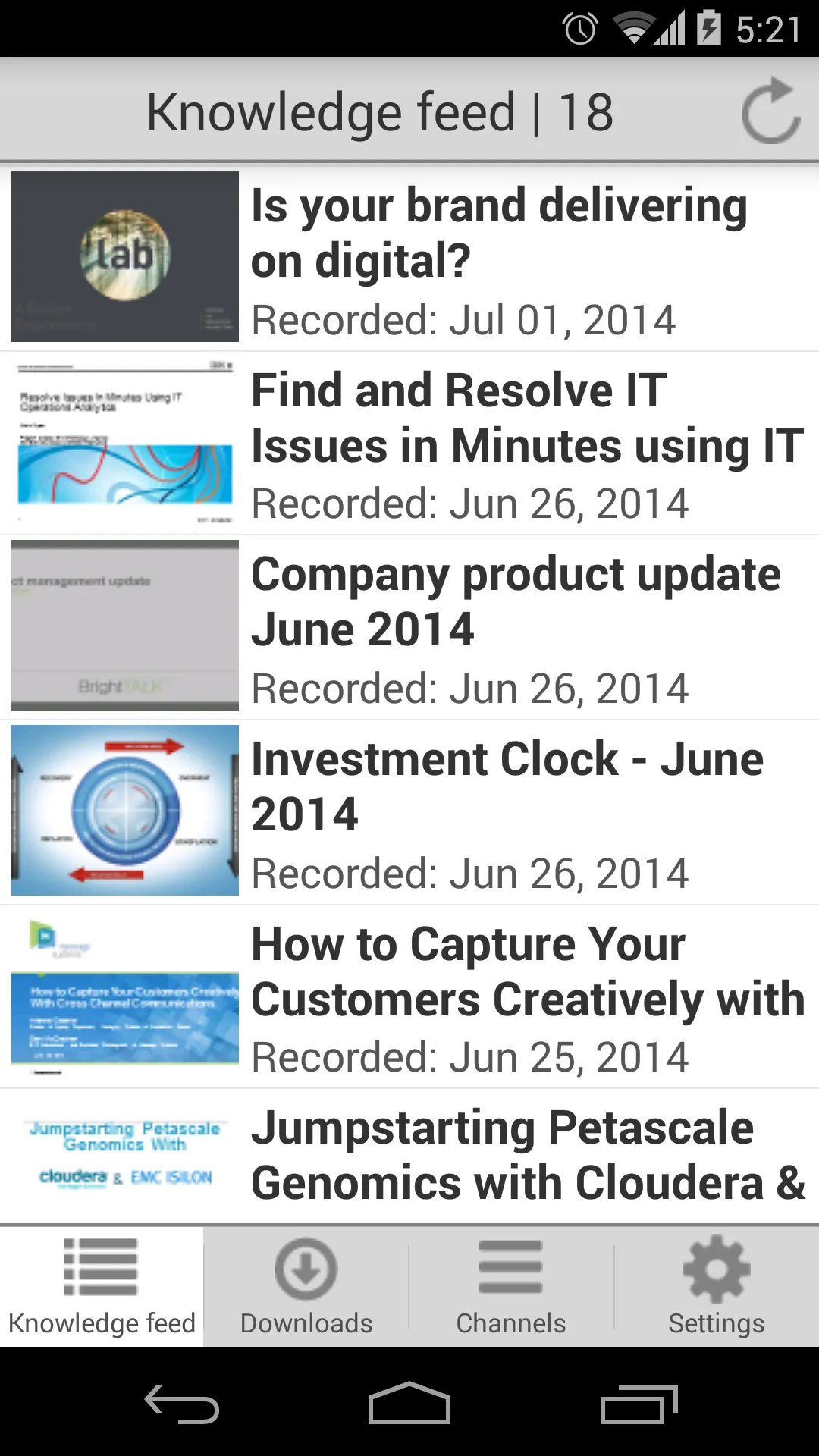 BrightTALK | Indus Appstore | Screenshot