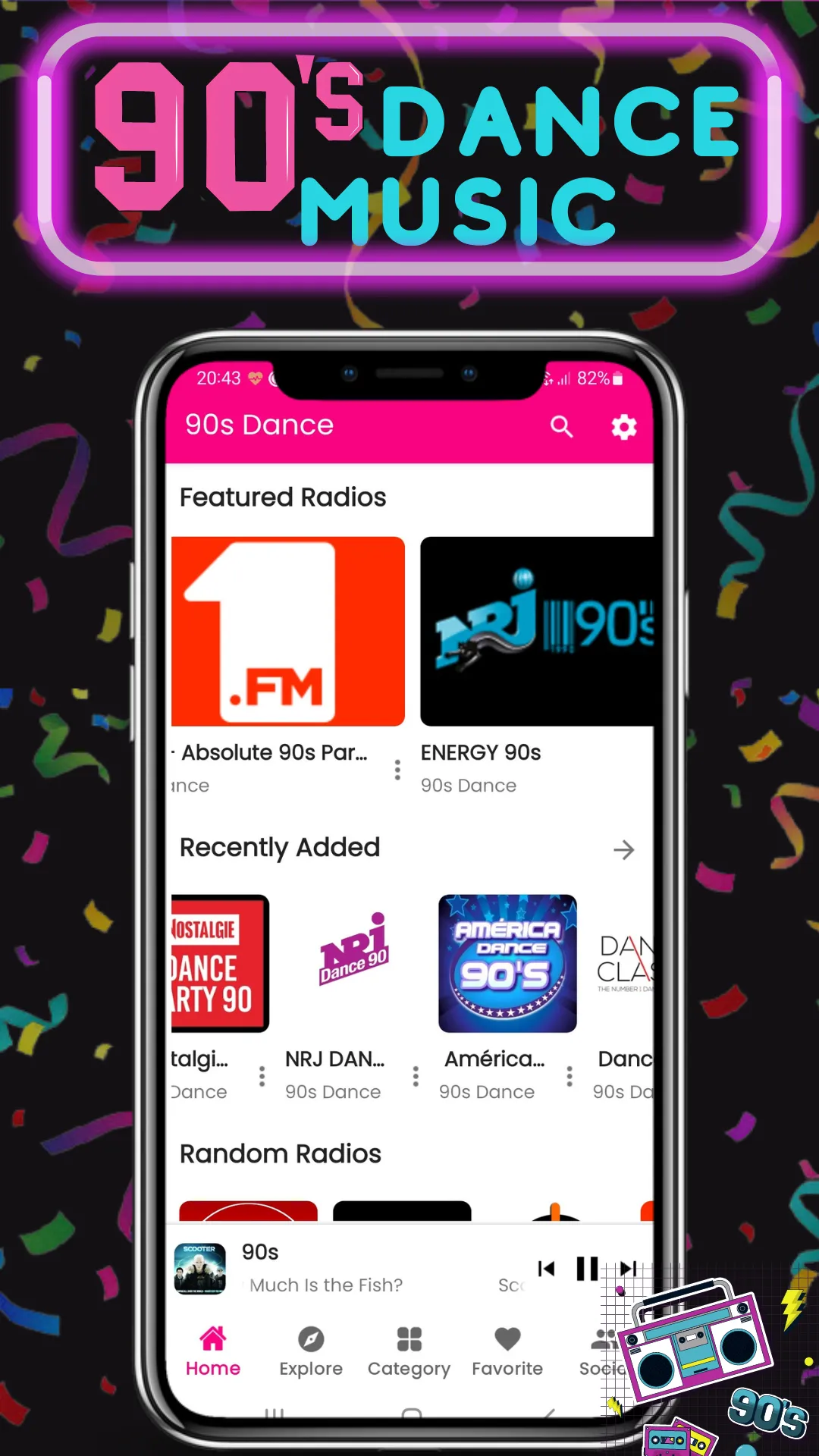 90s Dance Music Radio | Indus Appstore | Screenshot