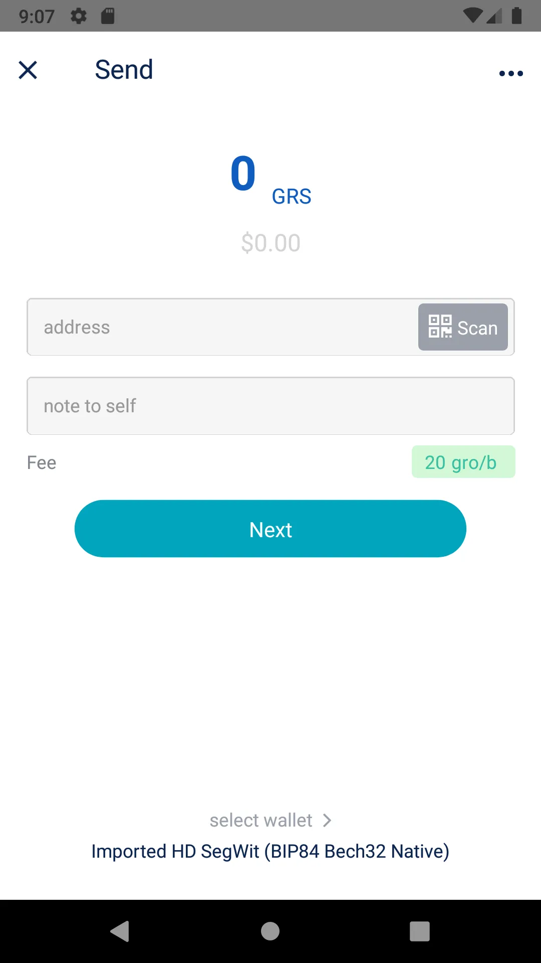 GRS Groestlcoin Wallet | Indus Appstore | Screenshot