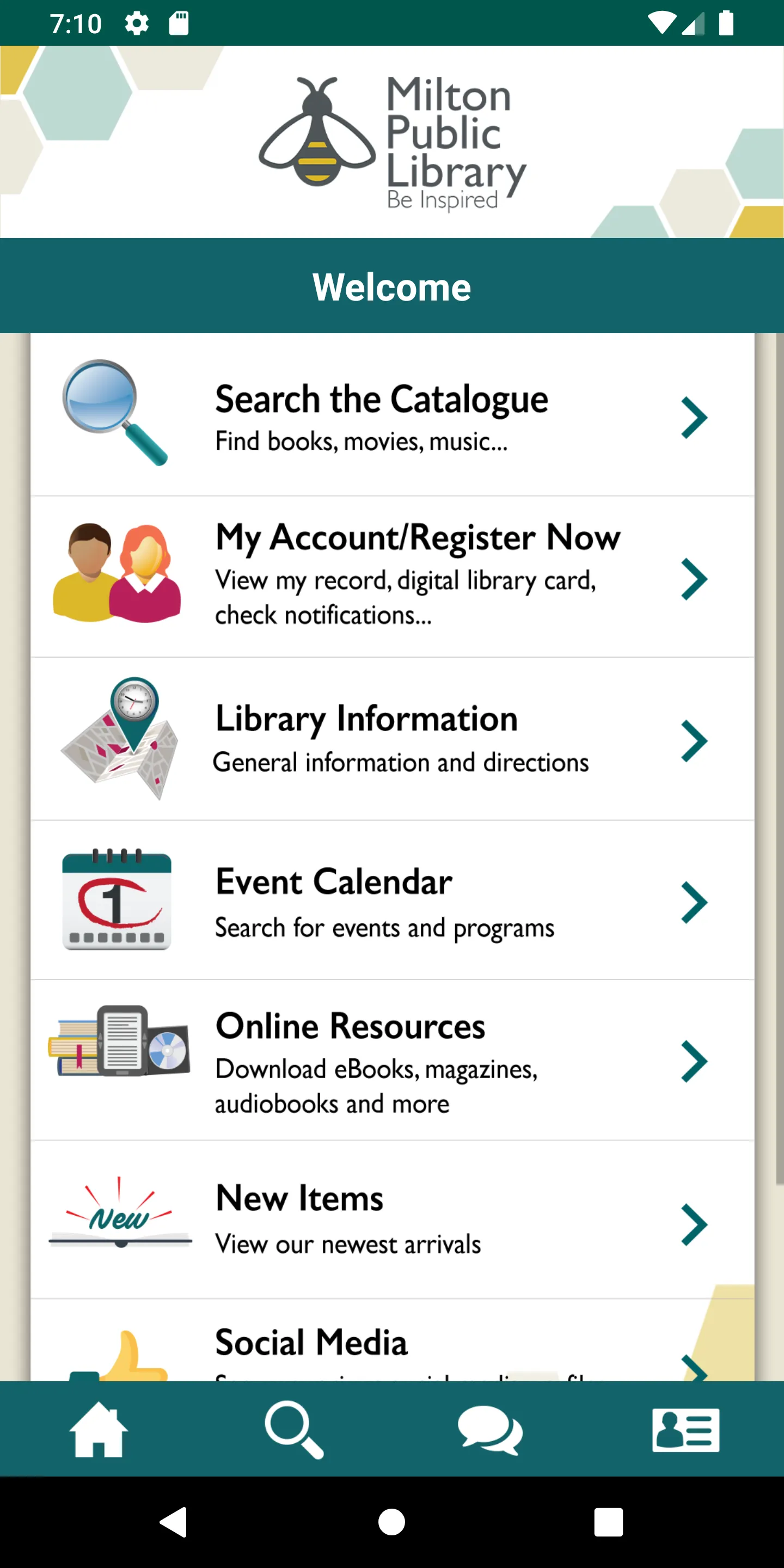 Milton Public Library | Indus Appstore | Screenshot