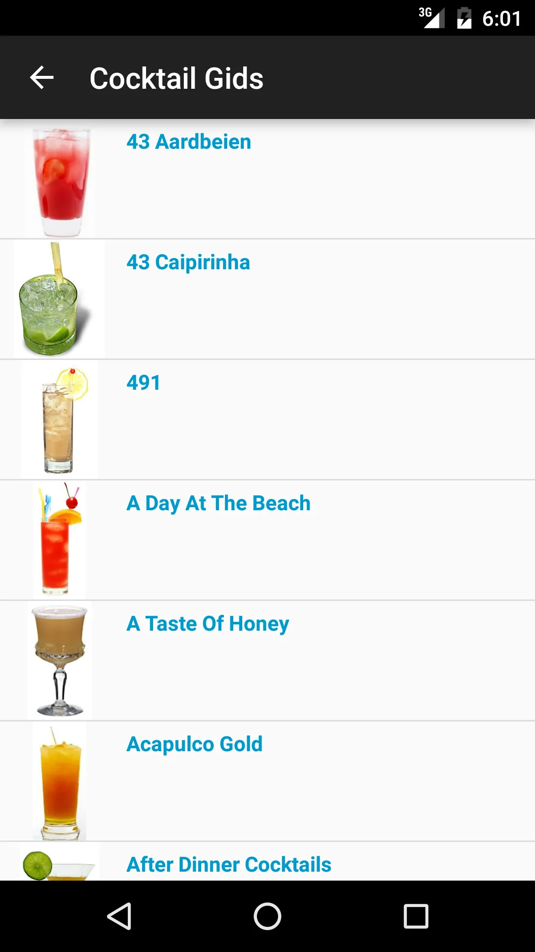 Cocktail Gids | Indus Appstore | Screenshot