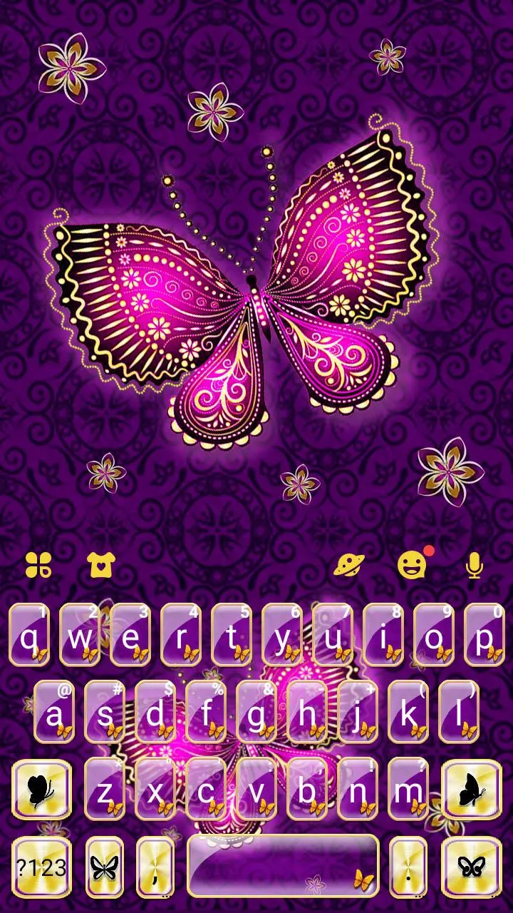 Purple Butterflies Theme | Indus Appstore | Screenshot