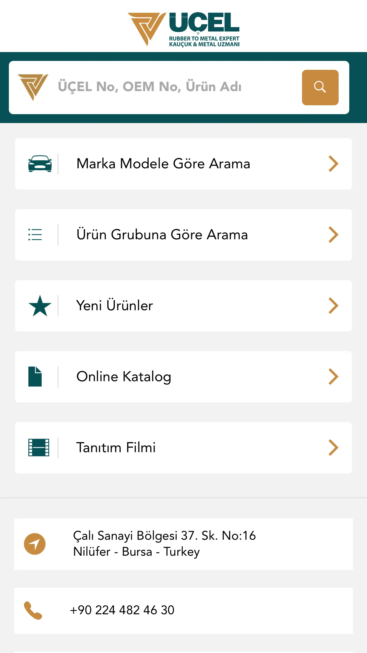 ÜÇEL KAUÇUK | Indus Appstore | Screenshot