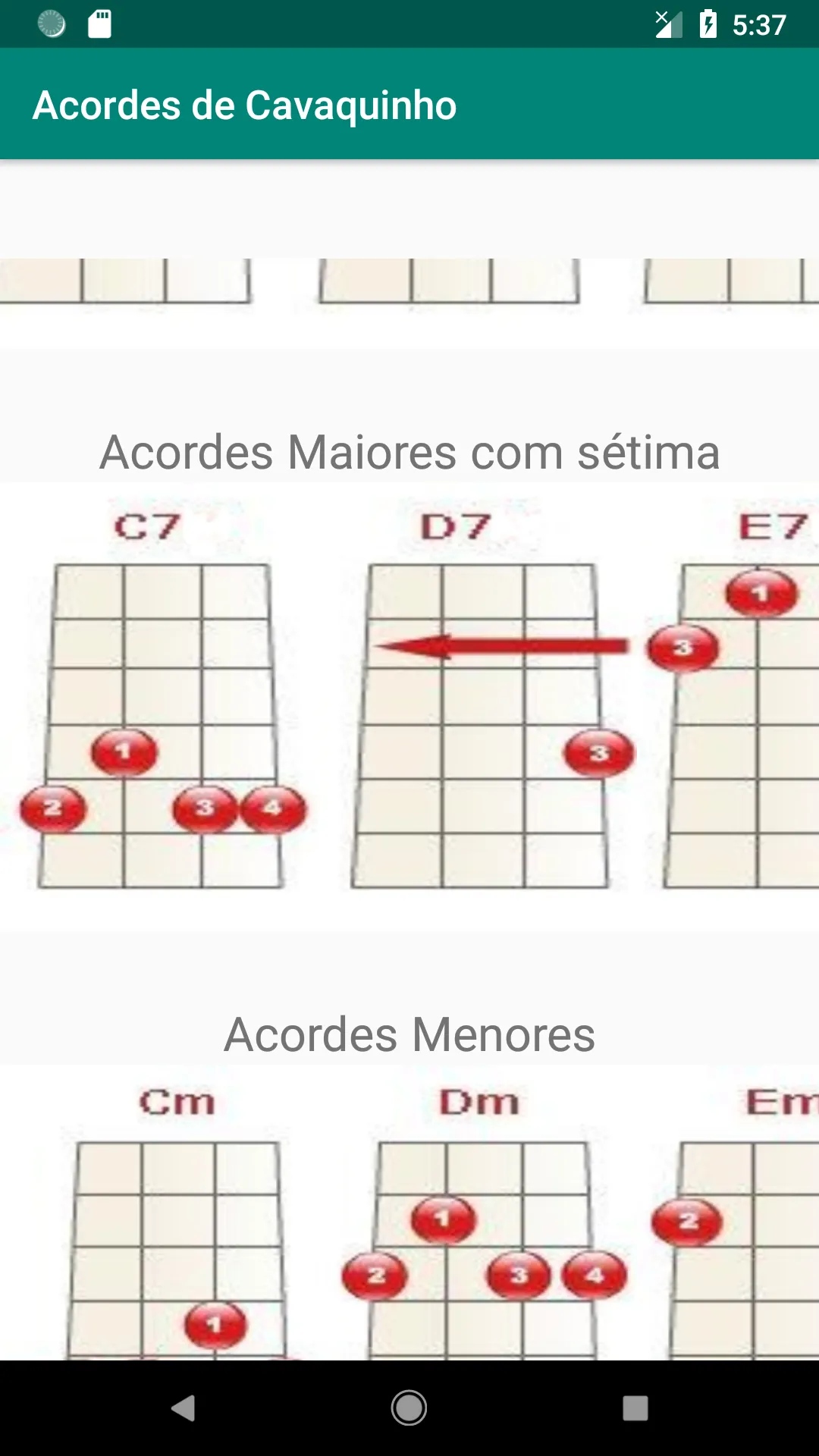 Acordes de Cavaquinho - Afinaç | Indus Appstore | Screenshot