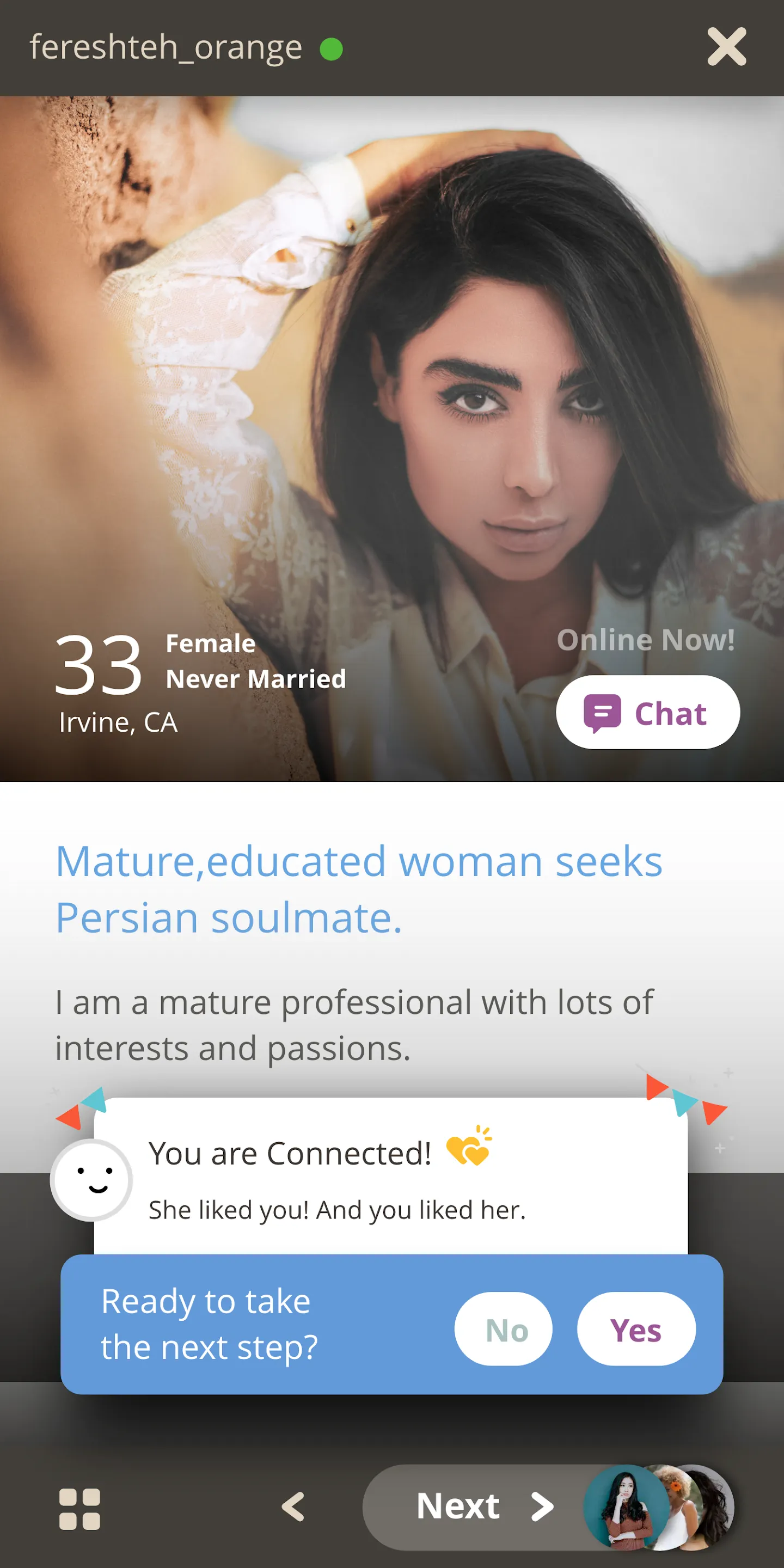 Iranian Personals Dating | Indus Appstore | Screenshot