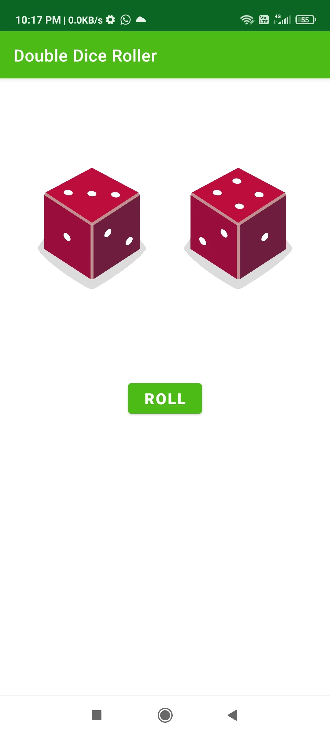 Double Dice Roller | Indus Appstore | Screenshot