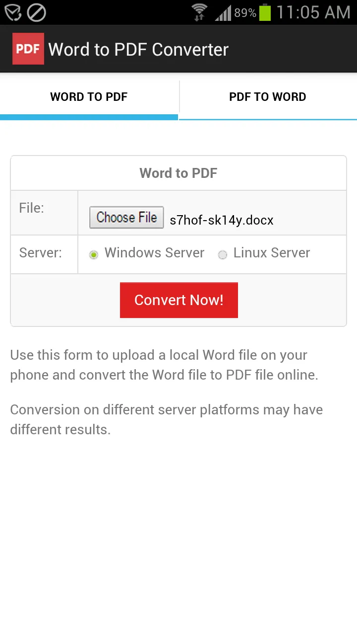 Word to PDF Converter | Indus Appstore | Screenshot