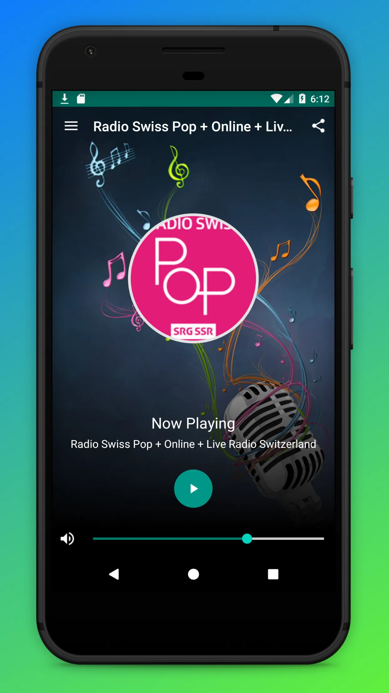 Radio Swiss Pop App Schweiz FM | Indus Appstore | Screenshot