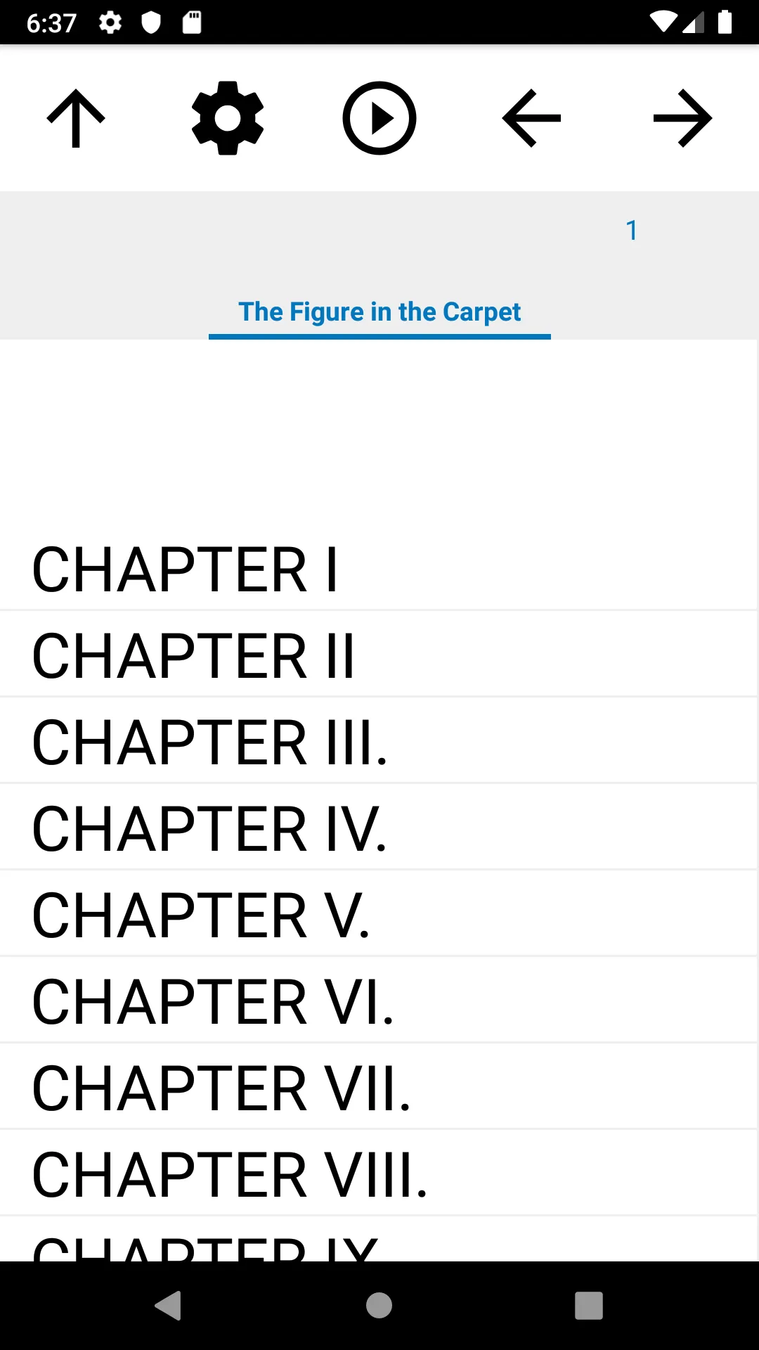 Book, The Figure in the Carpet | Indus Appstore | Screenshot