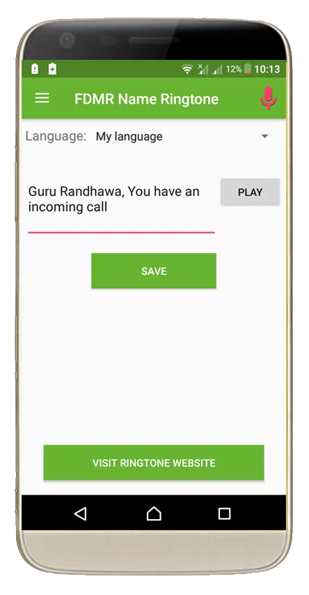FDMR - Name Ringtones Maker Ap | Indus Appstore | Screenshot