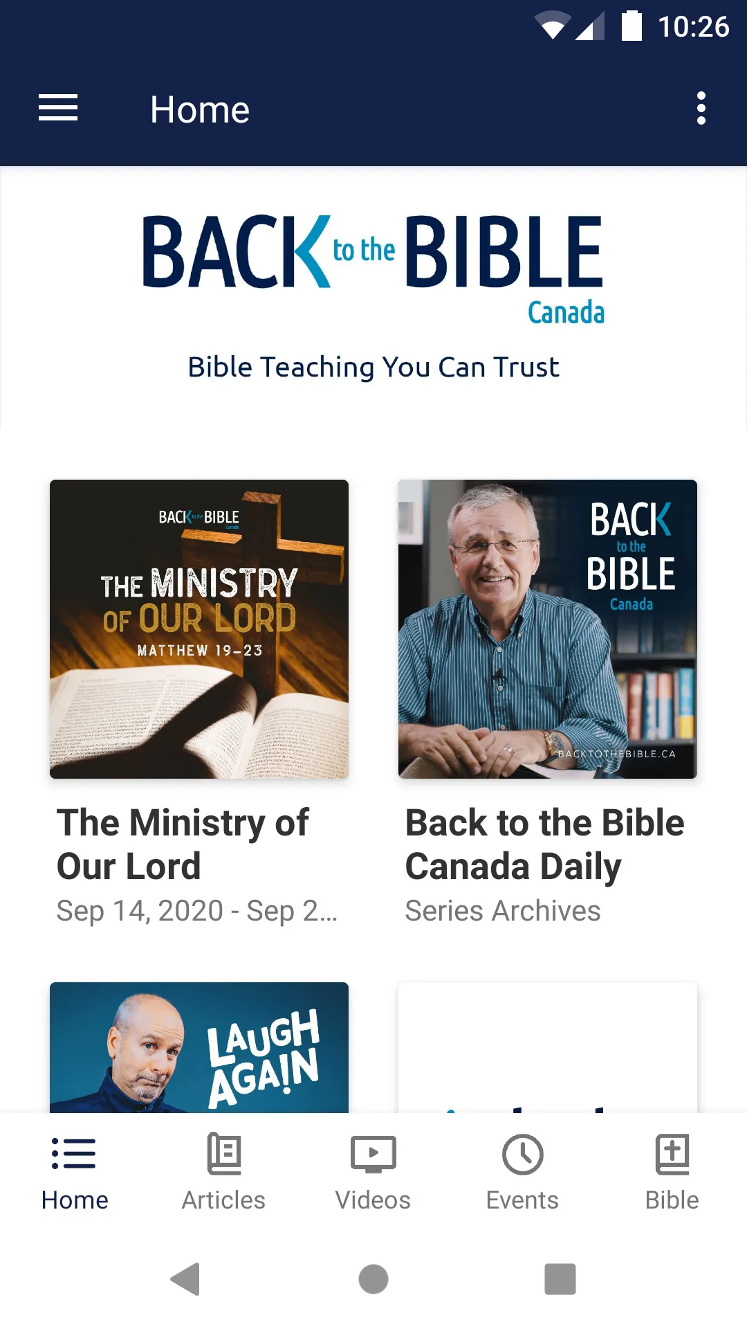 Back to the Bible Canada | Indus Appstore | Screenshot