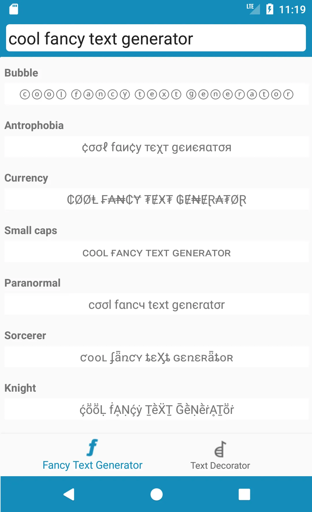 Font Generator | Indus Appstore | Screenshot