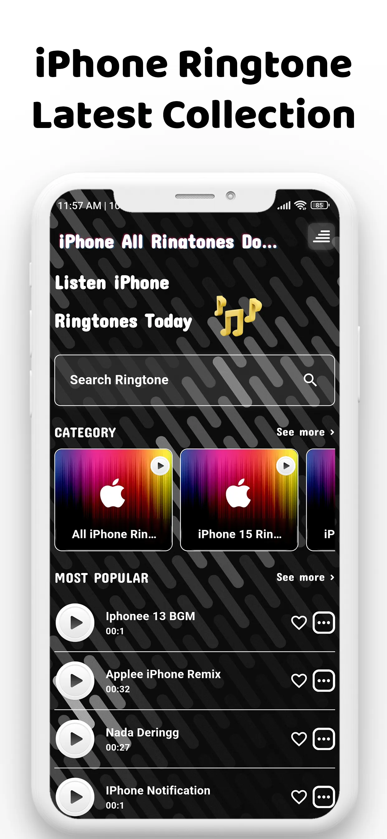 iPhone All Ringtones Download | Indus Appstore | Screenshot