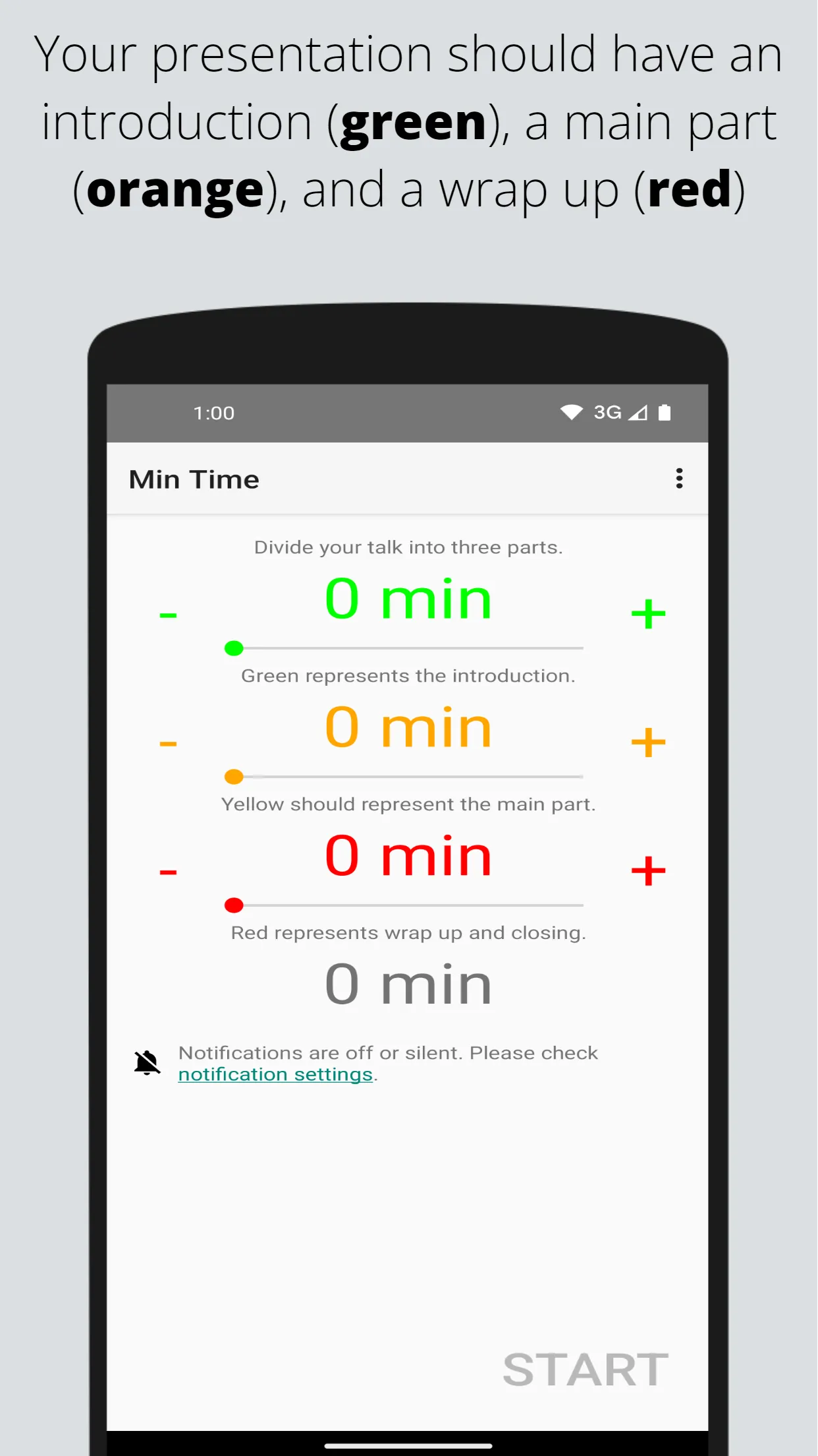 Min Time - simple talk timer | Indus Appstore | Screenshot