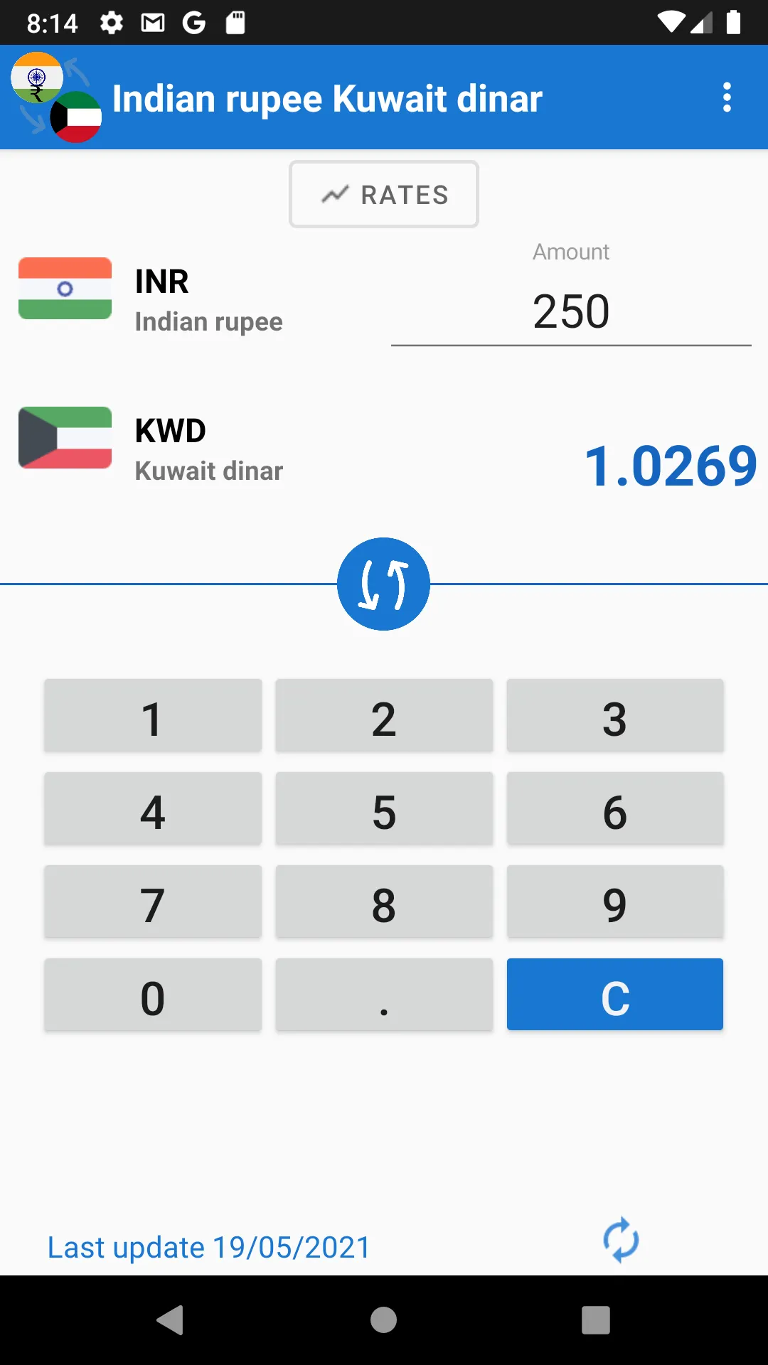 Indian rupee to Kuwait dinar | Indus Appstore | Screenshot