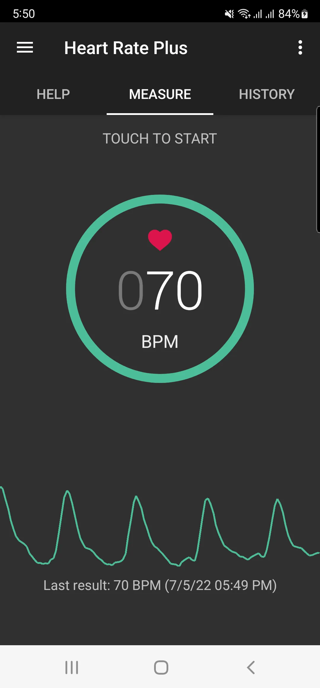 Heart Rate Plus: Pulse Monitor | Indus Appstore | Screenshot