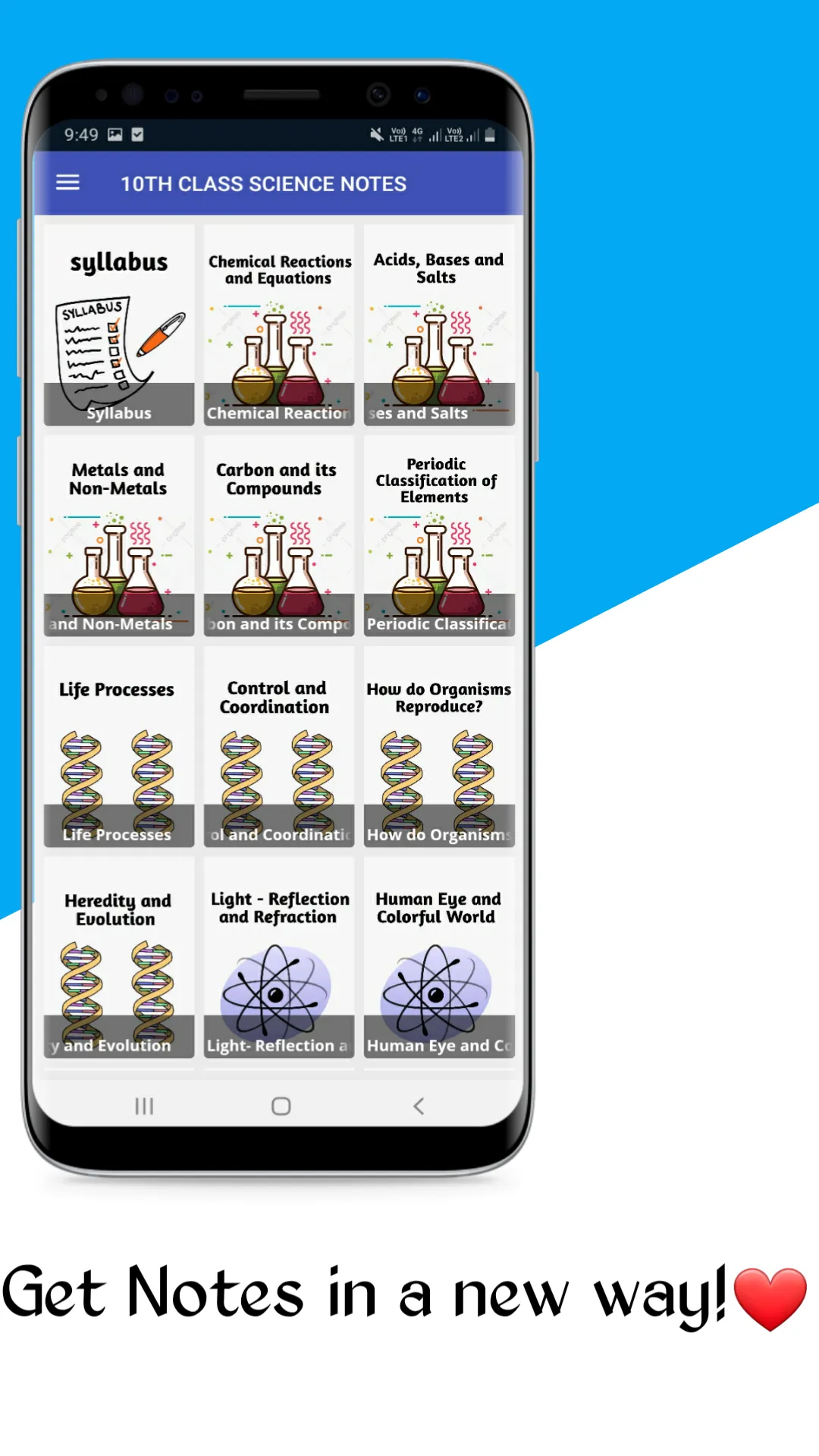 Class 10 Science Notes | CBSE | Indus Appstore | Screenshot