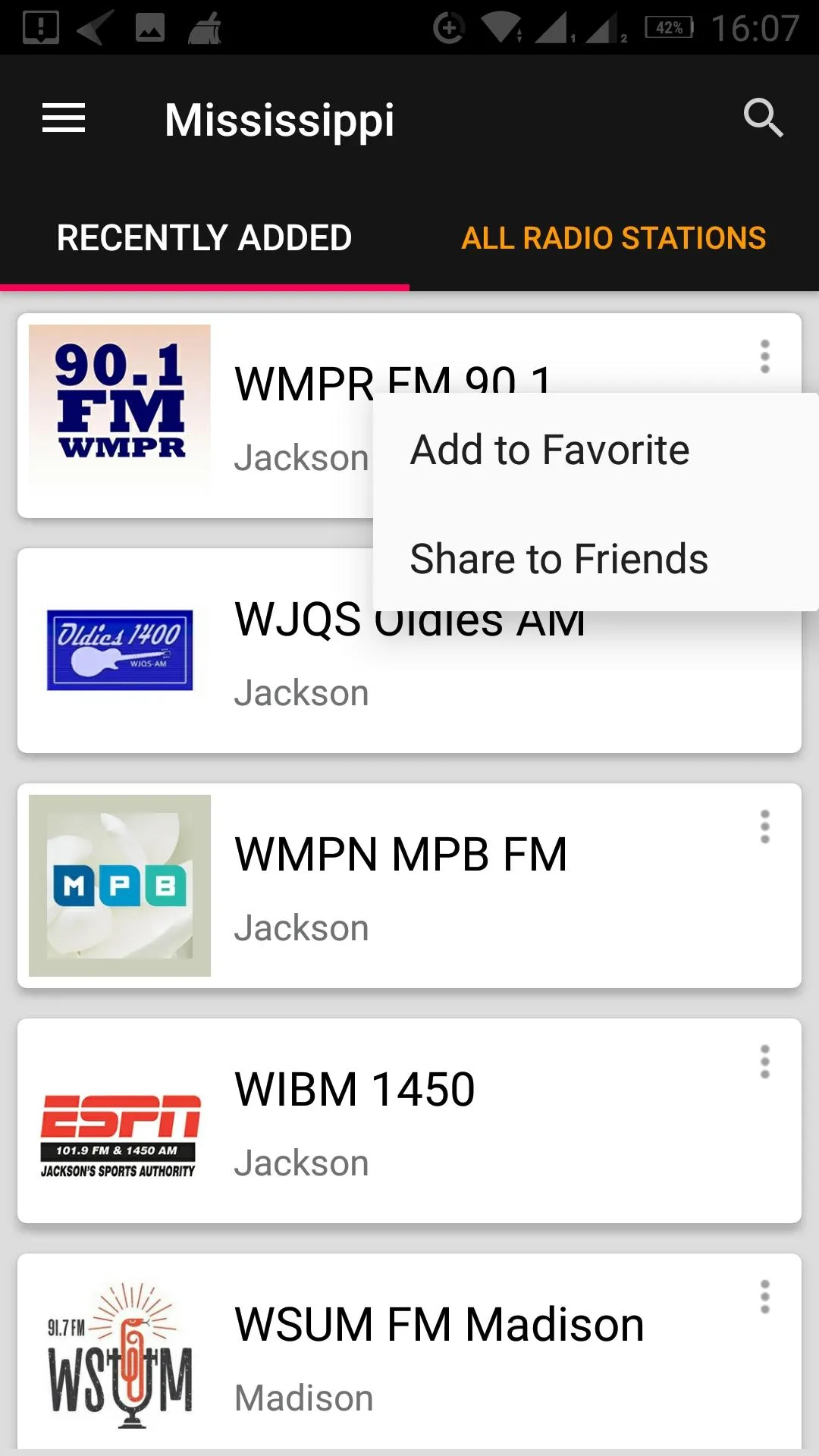 Mississippi Radio Stations | Indus Appstore | Screenshot