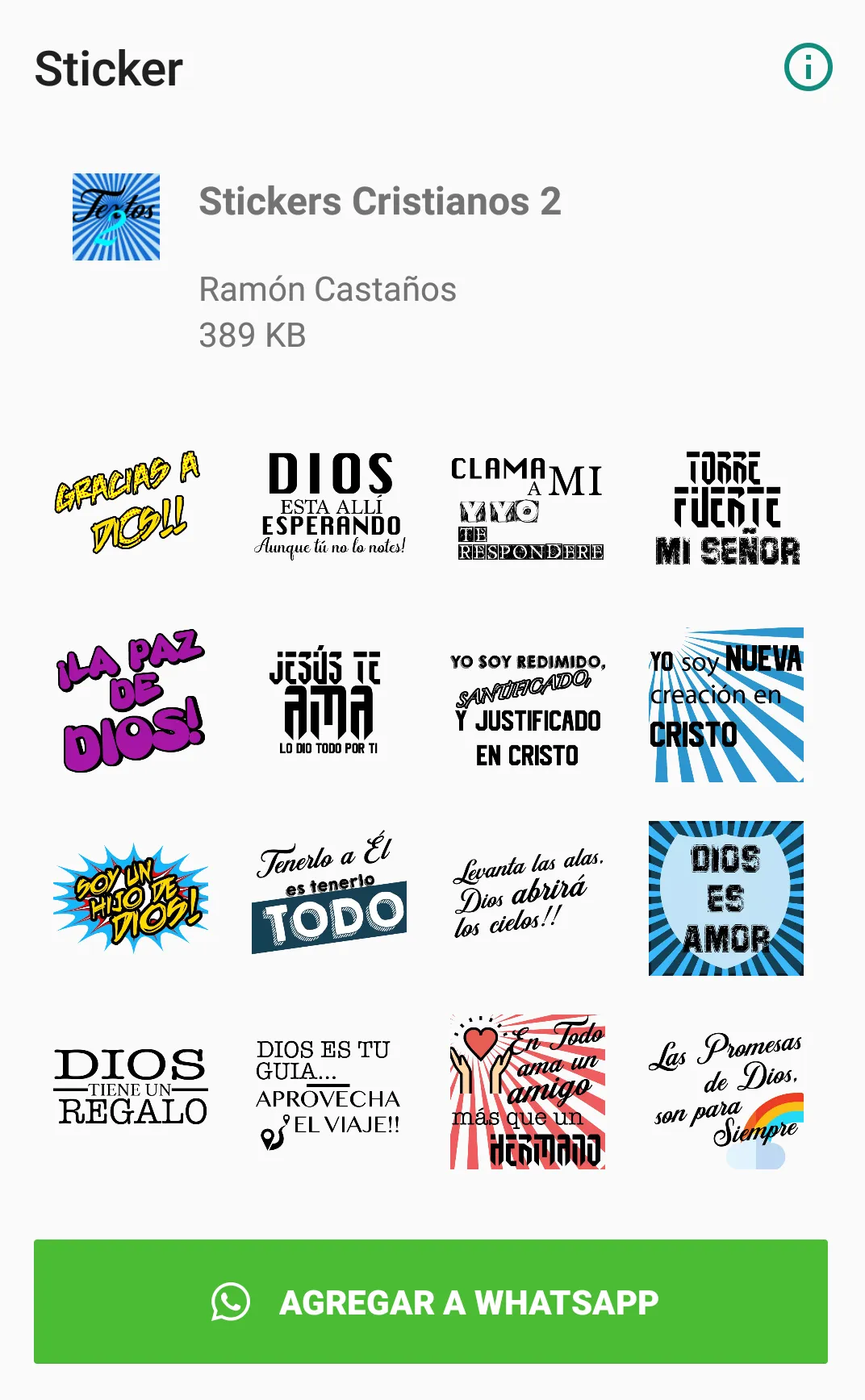 Stickers Cristianos 2 | Indus Appstore | Screenshot