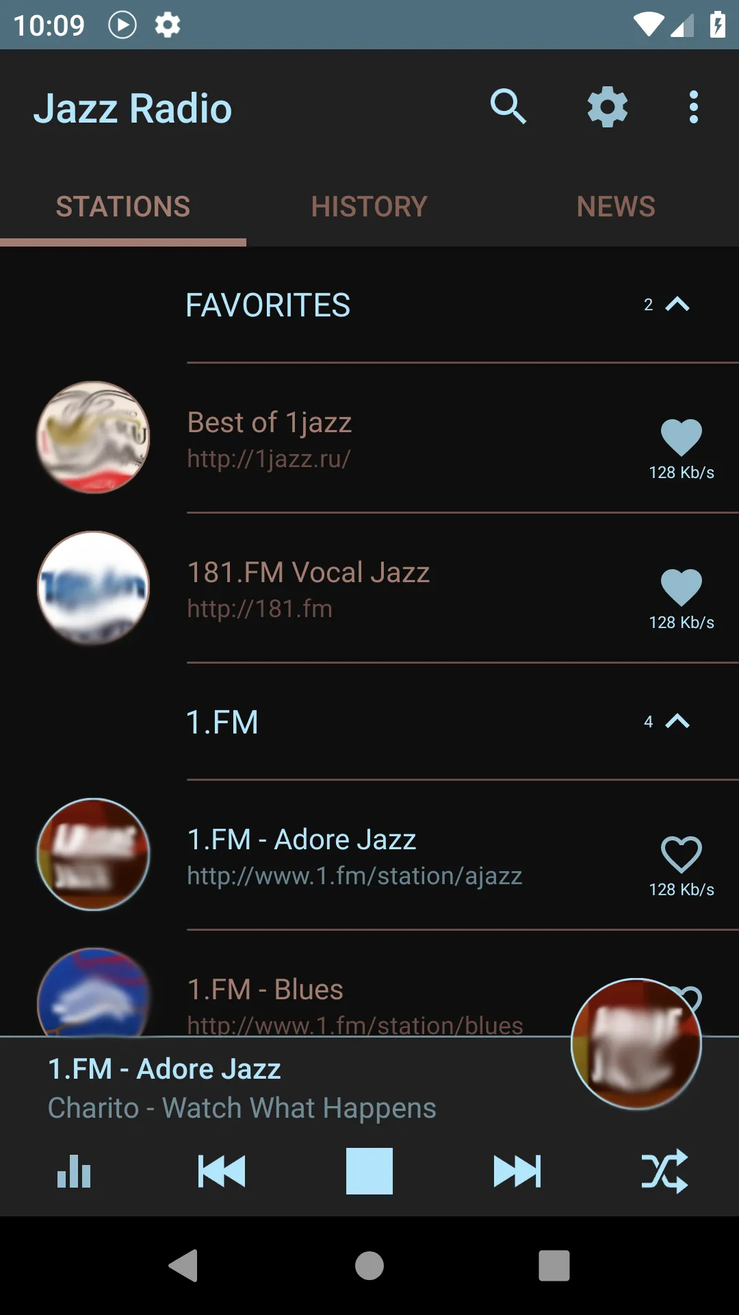 Jazz & Blues Music Radio | Indus Appstore | Screenshot