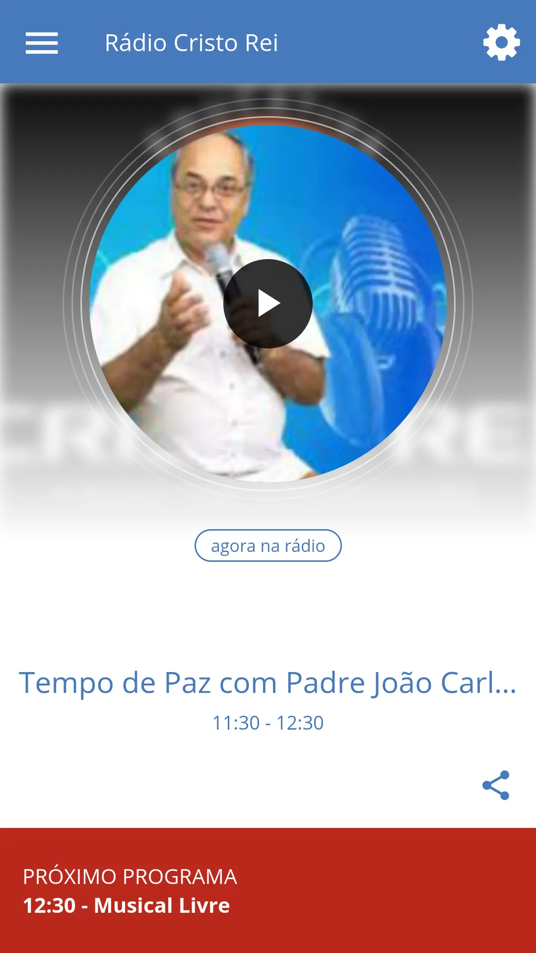 Rádio Cristo Rei | Indus Appstore | Screenshot